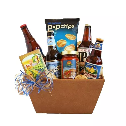 Beer And Snacks Gift Basket