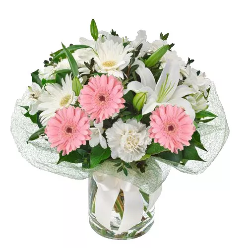 Pink & White Gerberas
