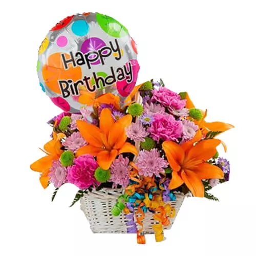 Flowers with Balloon