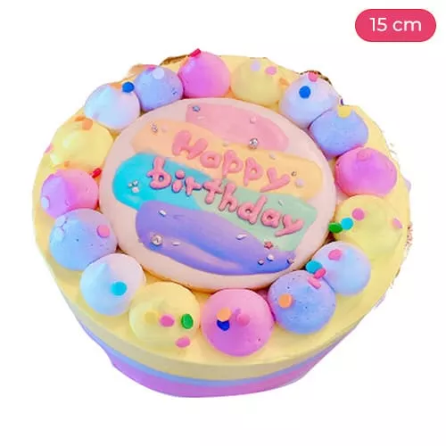 Frosting Colourful Senil Cake