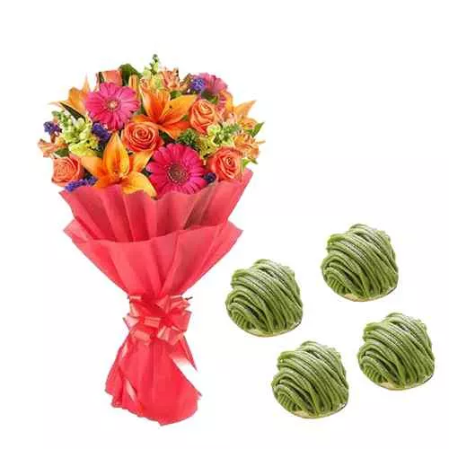 Seasonal Flowers And Matcha Delight