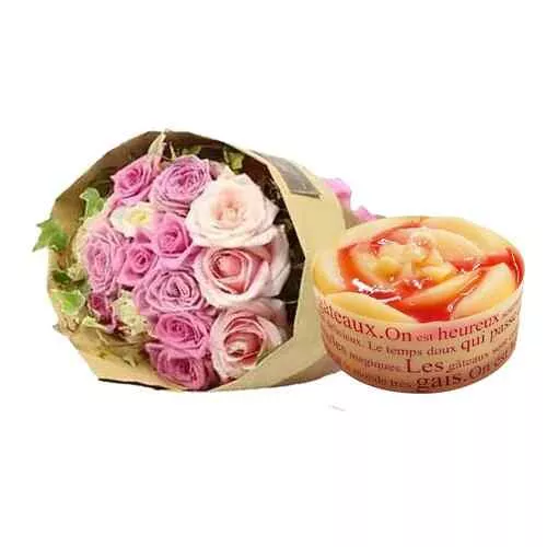 Peach Bliss Bouquet Duo
