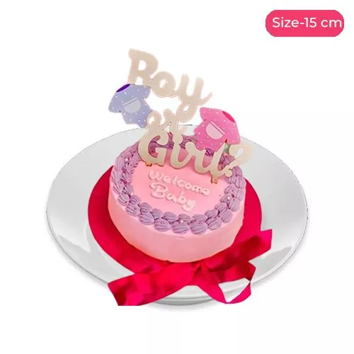 Fresh Fruit Surprise Gender Cake