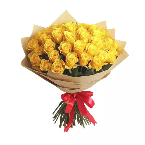 Sunshine Bliss 51 Yellow Roses Bouquet