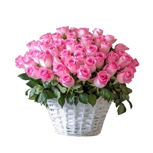 Pink Dream Arrangement: 50 Roses