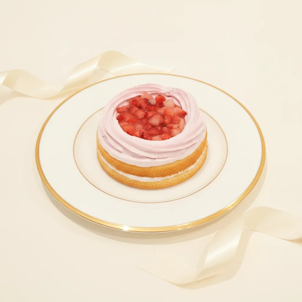 Sweet and Sour Strawberry Cake Treat