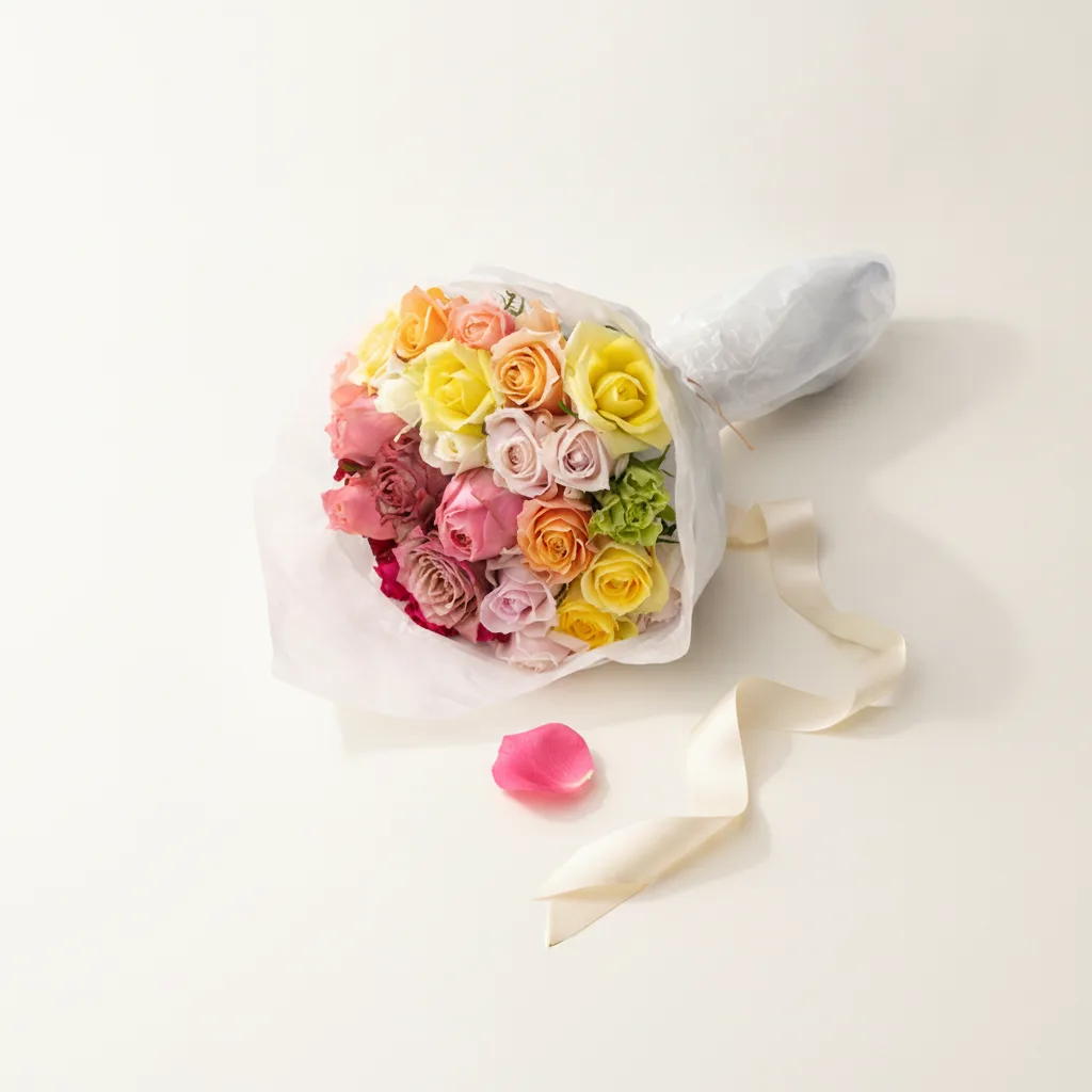 Colorful Roses Bouquet for Special Moments