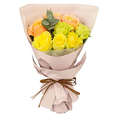 Sunshine Glow Rose Bouquet