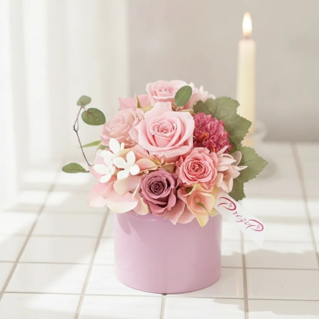 Pop of Pink Preserved Elegance