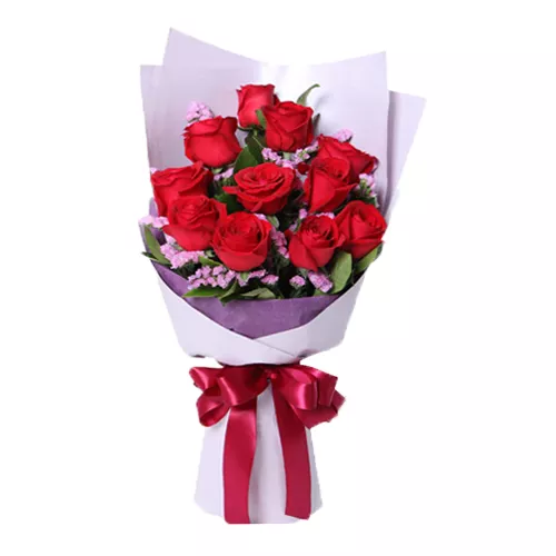 Wondrous Red Roses Bouquet