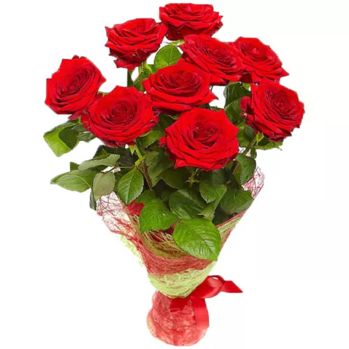 Fascinating Red Roses Arrangement